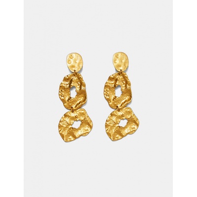 Gold Jade Earrings